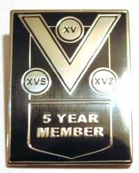 5 Year Member Pin Badge