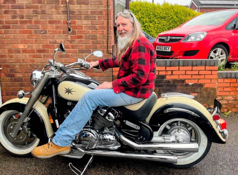 Richard Gibbons on his Yamaha Royal Star XVZ1300
